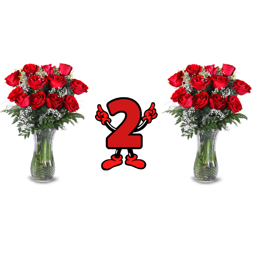Rosas rojas 2x1